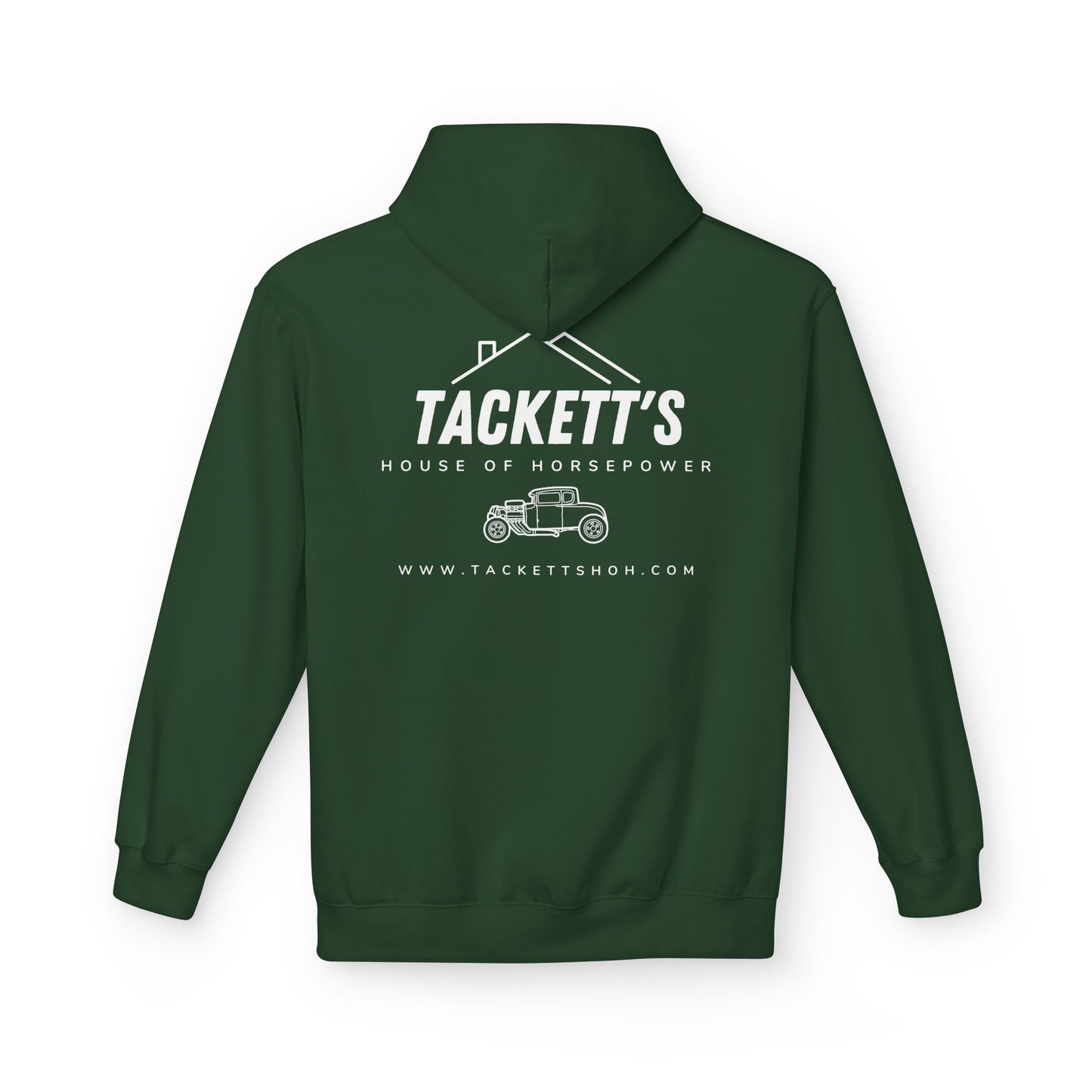 Tackett's House of Horsepower Hoodie - White Logo