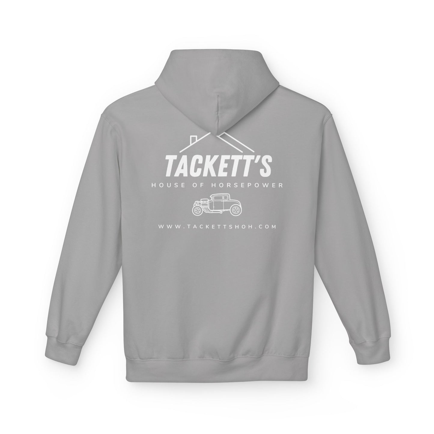 Tackett's House of Horsepower Hoodie - White Logo