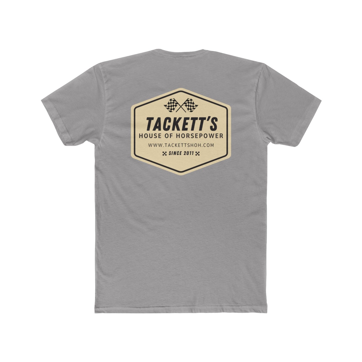 Tackett's House of Horsepower Tee — Vintage Racing Flags T‑Shirt