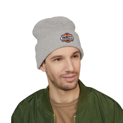 Classic Cuffed Beanie, Vintage Logo — Warm Team Knit Hat