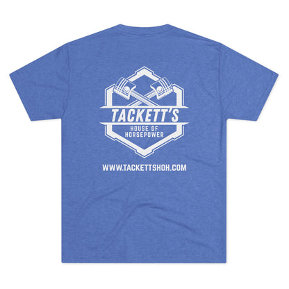 NEW Tackett's House of Horsepower Logo Tee - Piston Power T-shirt, White Logo
