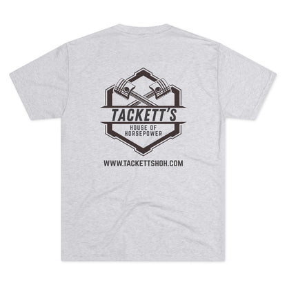 Tackett’s House of Horsepower Logo Tee — Engine Piston Mechanics Shirt