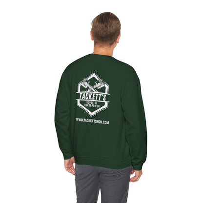 Sweatshirt Tackett's House of Horsepower — Mechanics Racing Crewneck, White Logo