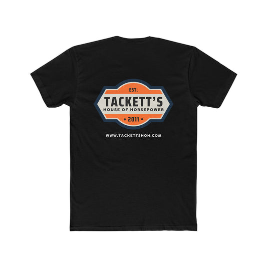 Tackett’s House of Horsepower Vintage Logo Tee — Vintage Automotive Crew Shirt