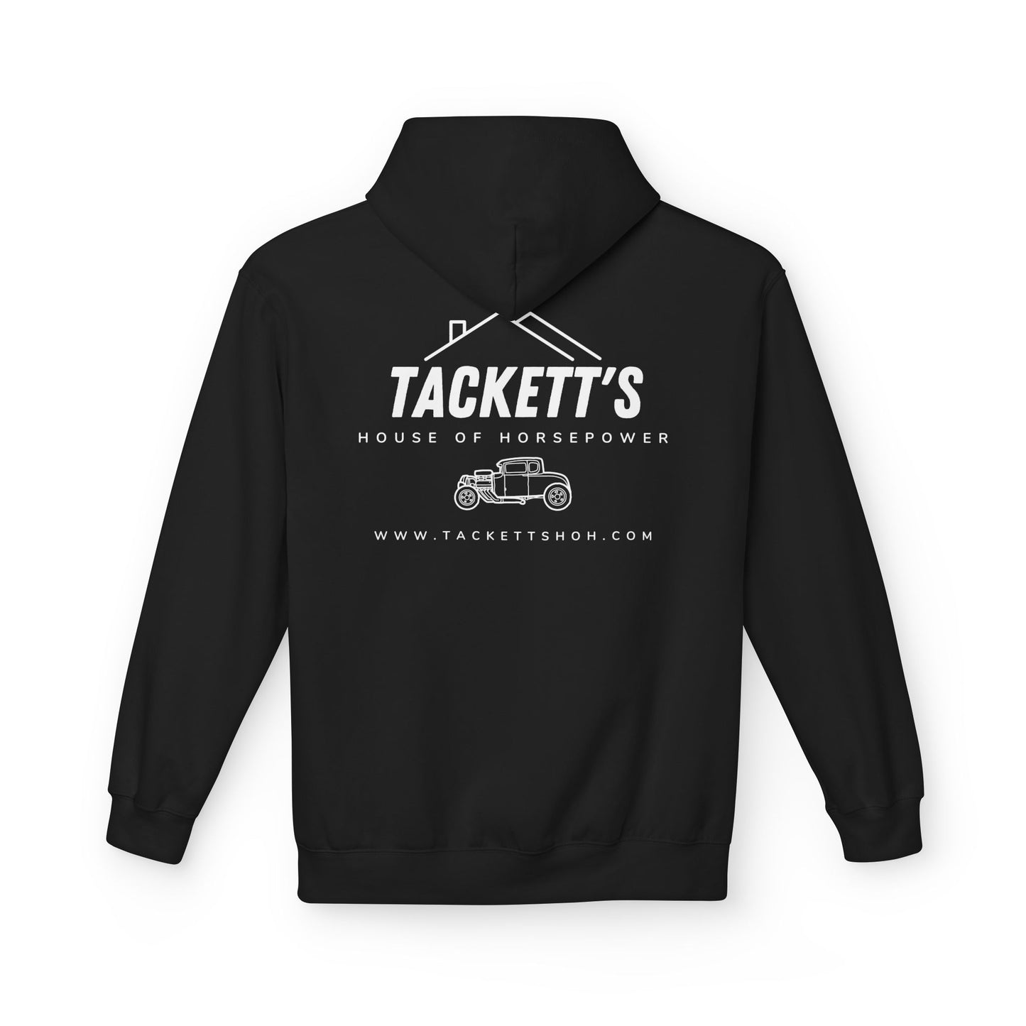 Tackett's House of Horsepower Hoodie - White Logo