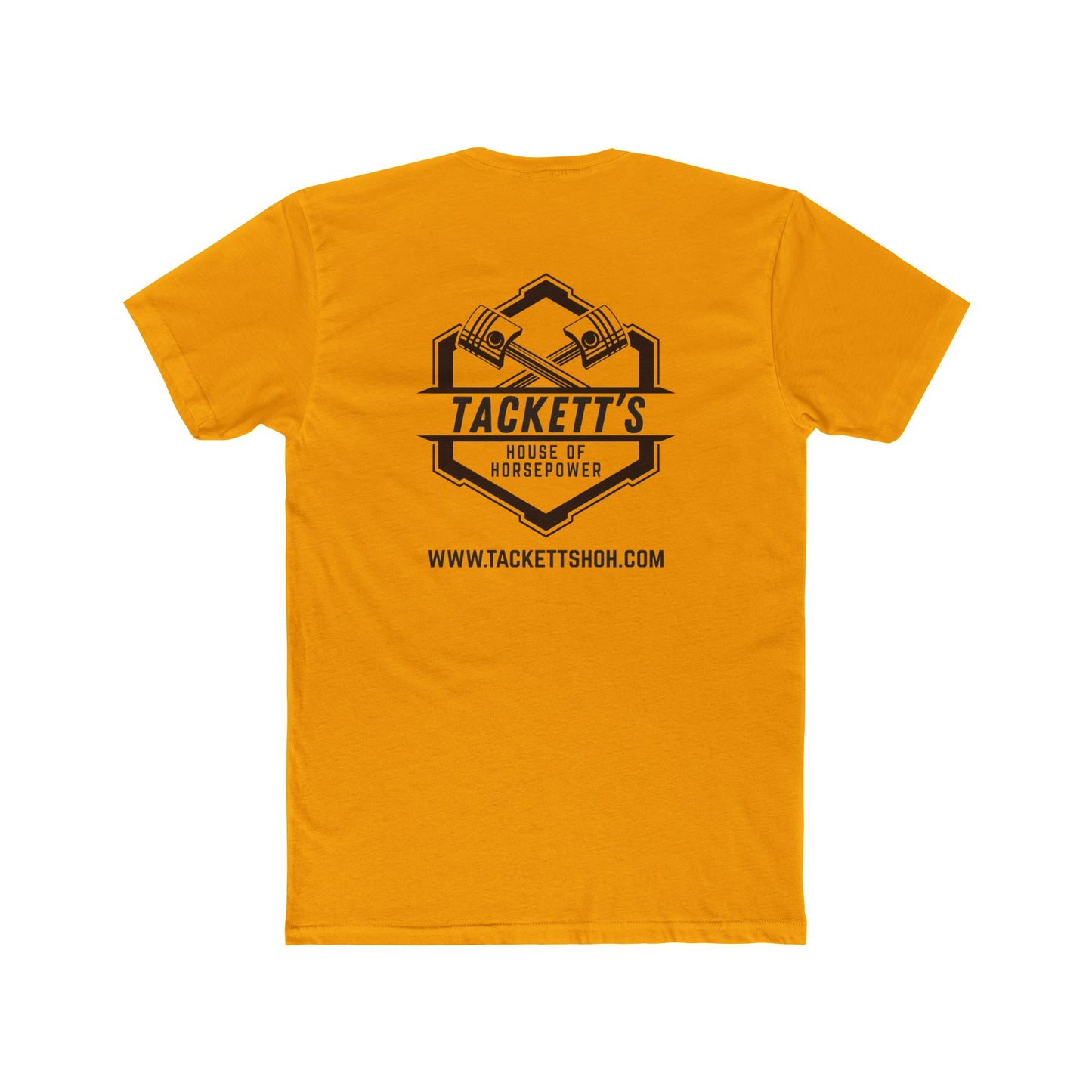 Engine Piston Dark Logo Tee - Solid Color Cotton Short Sleeve T-Shirt
