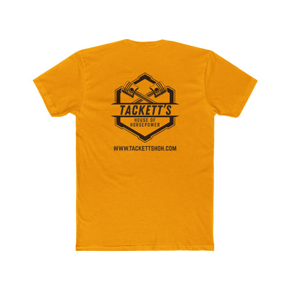 Engine Piston Dark Logo Tee - Solid Color Cotton Short Sleeve T-Shirt