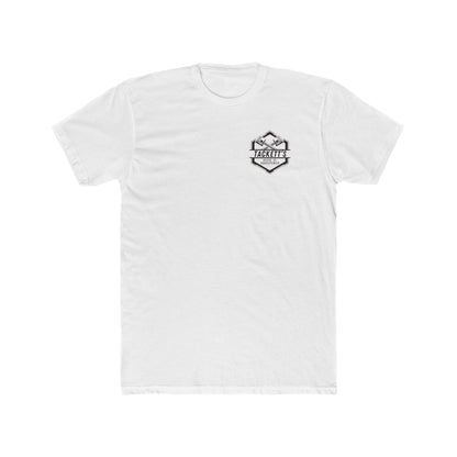 Engine Piston Dark Logo Tee - Solid Color Cotton Short Sleeve T-Shirt