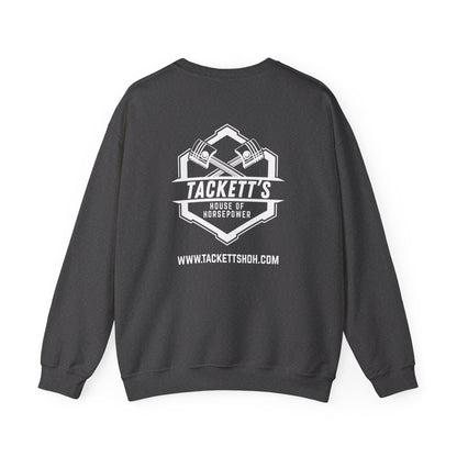 Sweatshirt Tackett's House of Horsepower — Mechanics Racing Crewneck, White Logo