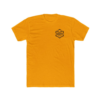 Engine Piston Dark Logo Tee - Solid Color Cotton Short Sleeve T-Shirt