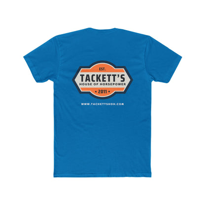 Tackett’s House of Horsepower Vintage Logo Tee — Vintage Automotive Crew Shirt