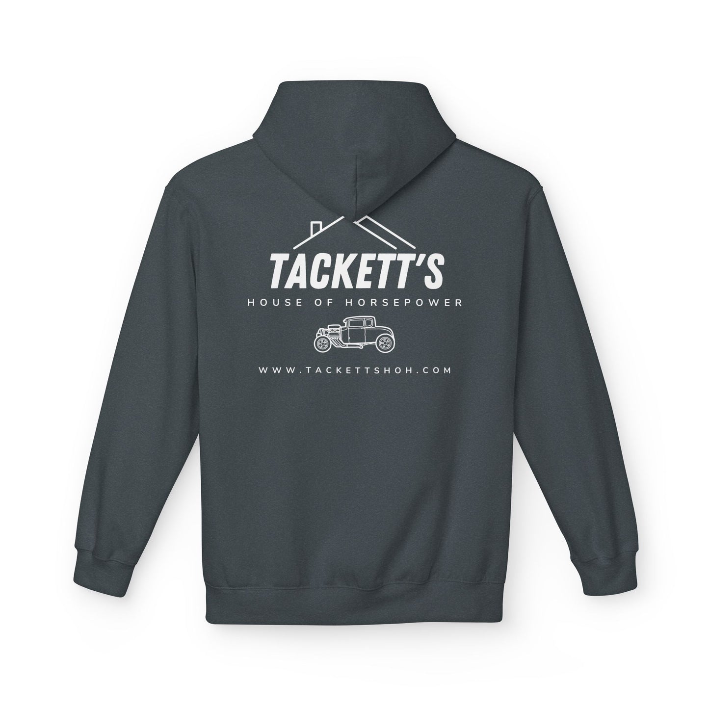 Tackett's House of Horsepower Hoodie - White Logo