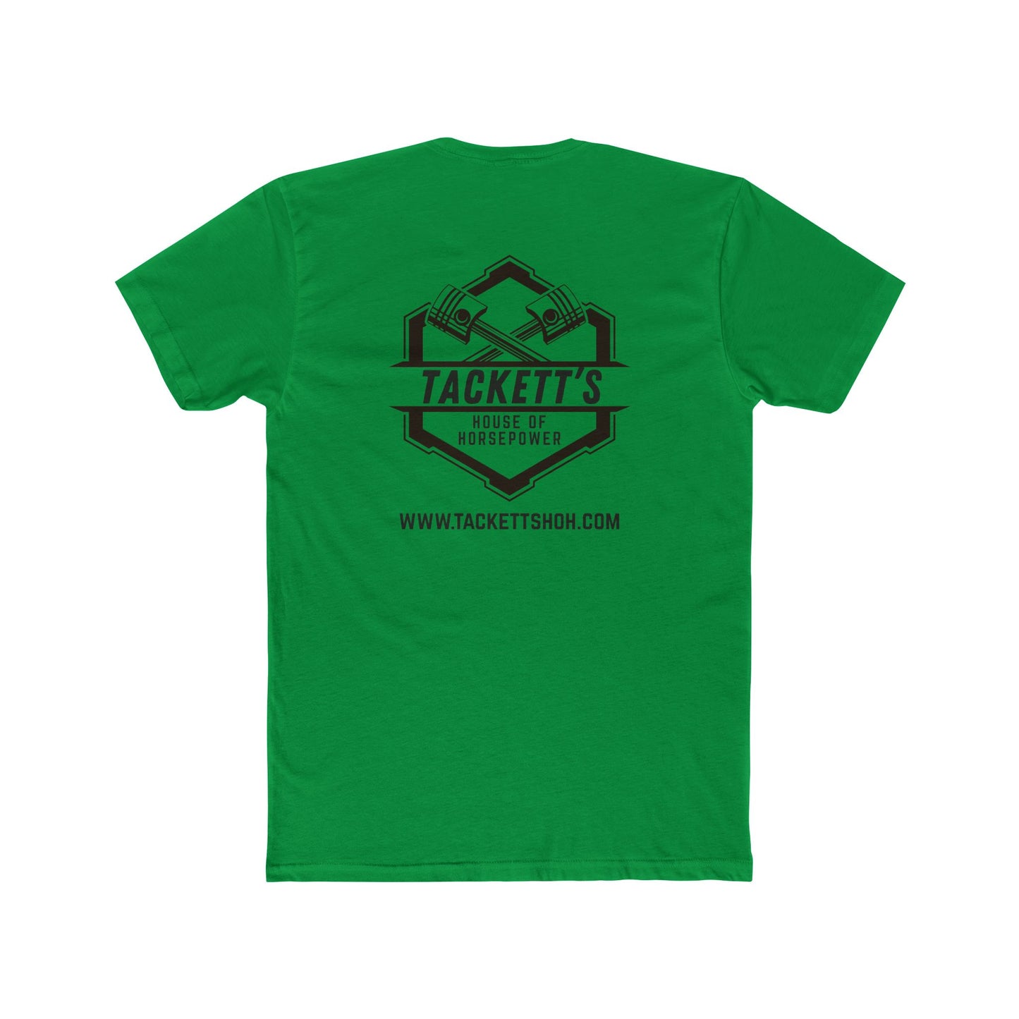 Engine Piston Dark Logo Tee - Solid Color Cotton Short Sleeve T-Shirt