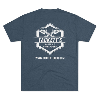 NEW Tackett's House of Horsepower Logo Tee - Piston Power T-shirt, White Logo