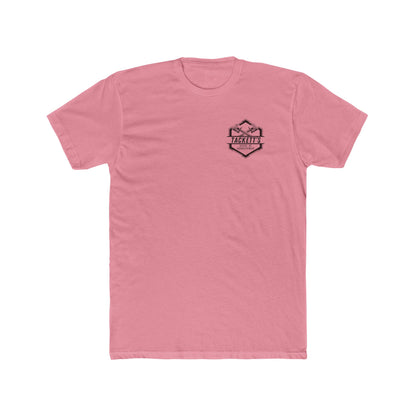 Engine Piston Dark Logo Tee - Solid Color Cotton Short Sleeve T-Shirt