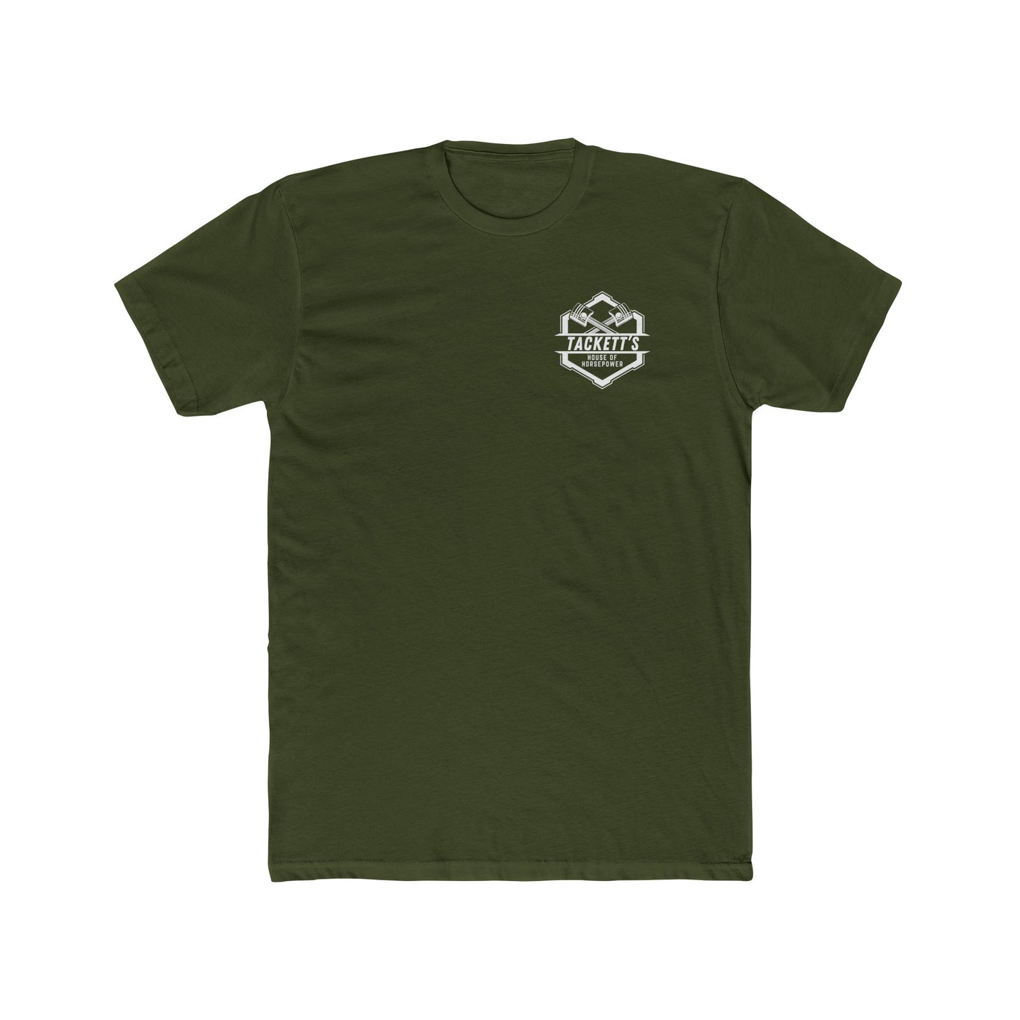 Classic Piston Engine Tee — Solid Cotton Short-Sleeve T-Shirt