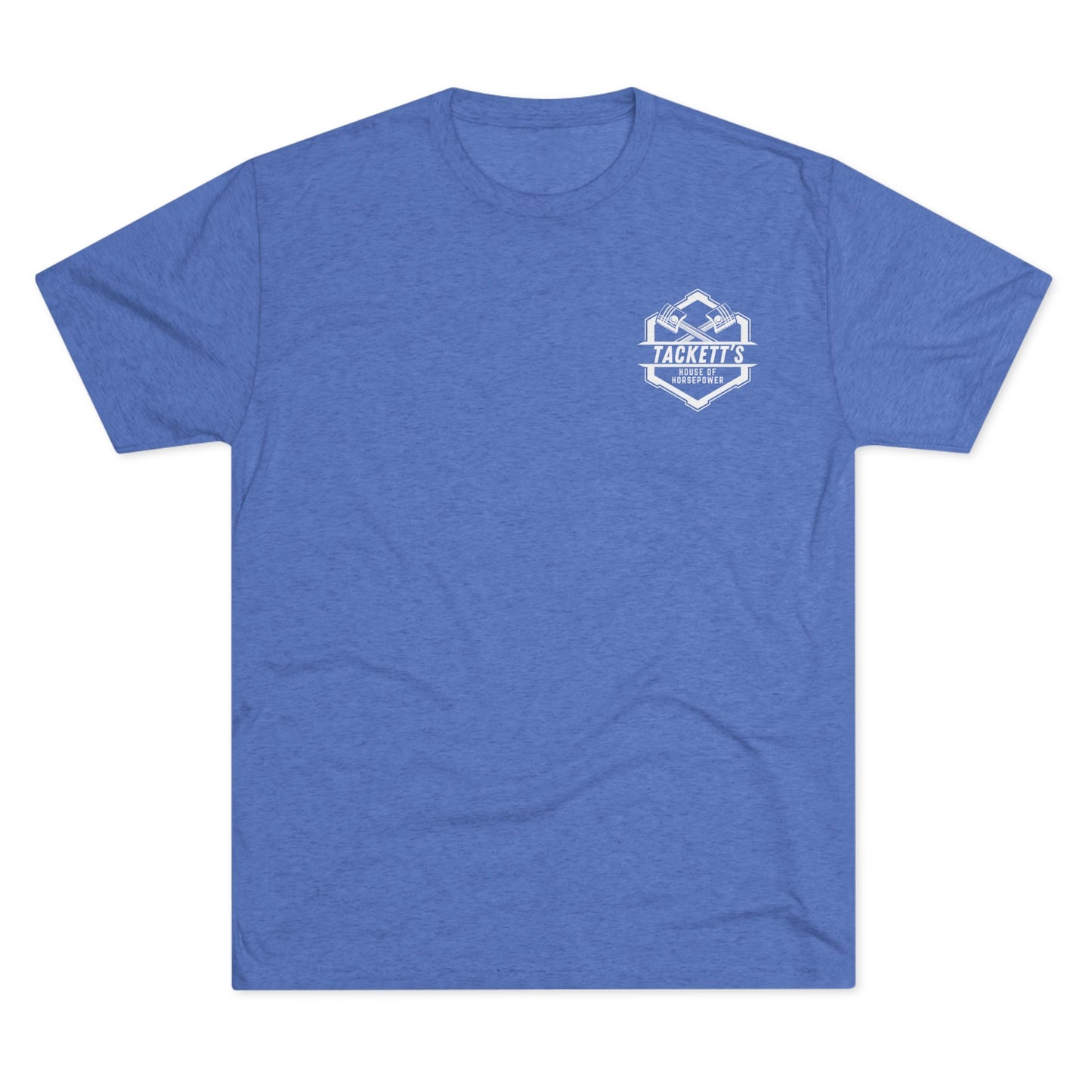 NEW Tackett's House of Horsepower Logo Tee - Piston Power T-shirt, White Logo
