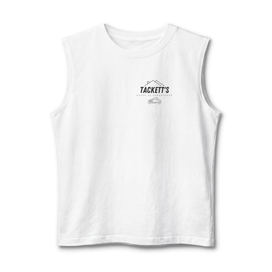 Tackett’s House of HP Muscle Tank — Original Logo Black Tank Top