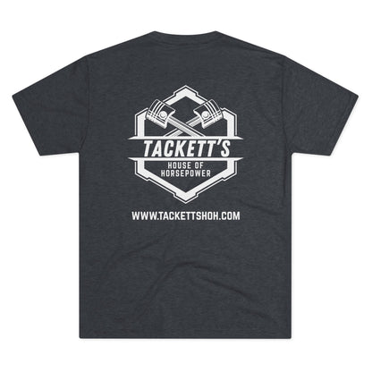 NEW Tackett's House of Horsepower Logo Tee - Piston Power T-shirt, White Logo
