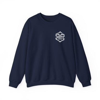 Sweatshirt Tackett's House of Horsepower — Mechanics Racing Crewneck, White Logo