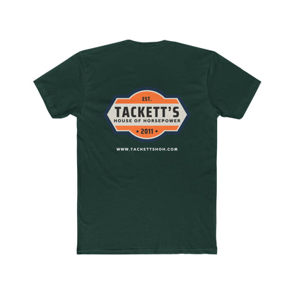 Tackett’s House of Horsepower Vintage Logo Tee — Vintage Automotive Crew Shirt