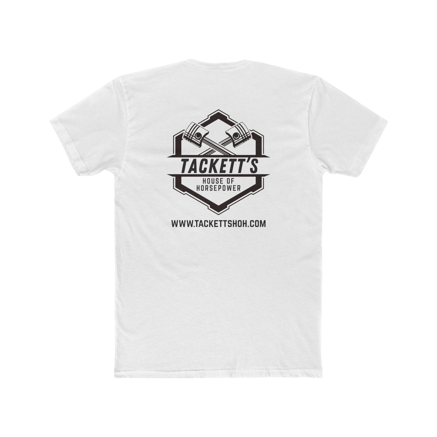 Engine Piston Dark Logo Tee - Solid Color Cotton Short Sleeve T-Shirt