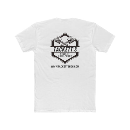 Engine Piston Dark Logo Tee - Solid Color Cotton Short Sleeve T-Shirt