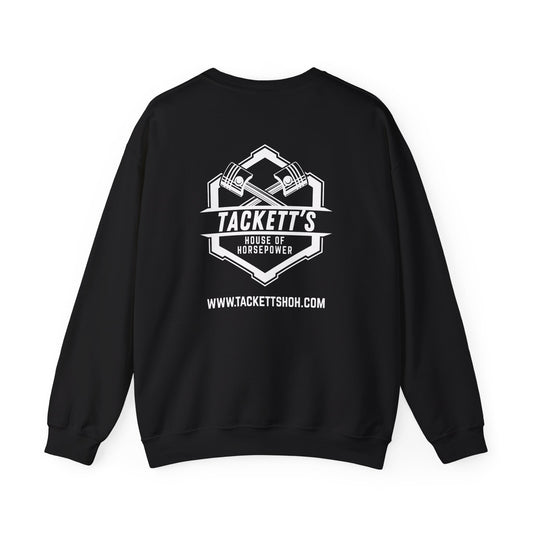 Sweatshirt Tackett's House of Horsepower — Mechanics Racing Crewneck, White Logo