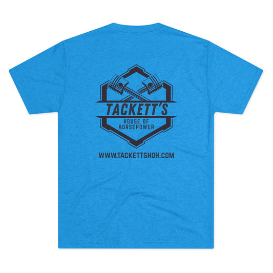 Tackett’s House of Horsepower Logo Tee — Engine Piston Mechanics Shirt