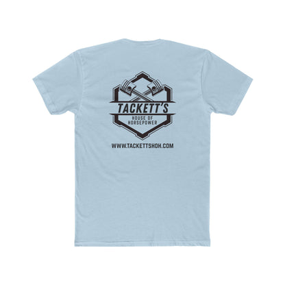 Engine Piston Dark Logo Tee - Solid Color Cotton Short Sleeve T-Shirt