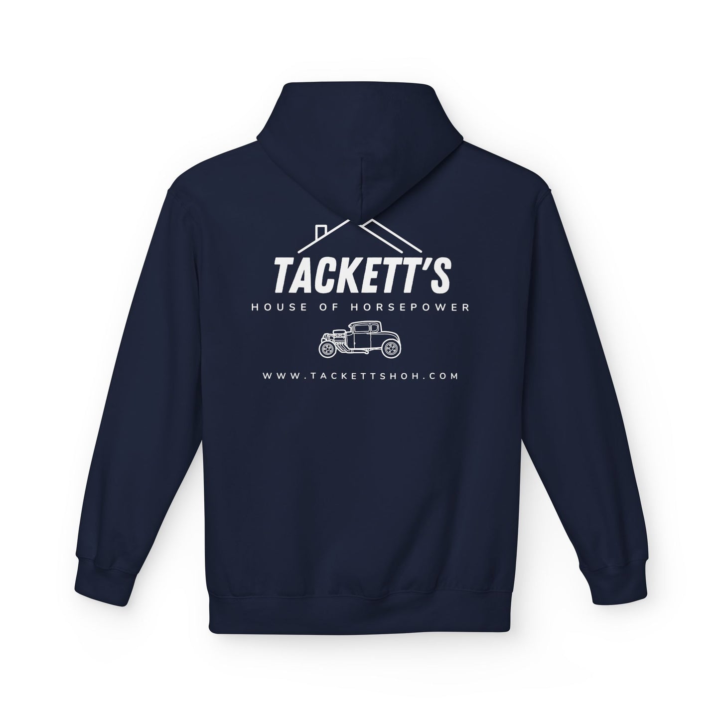 Tackett's House of Horsepower Hoodie - White Logo