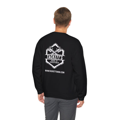 Sweatshirt Tackett's House of Horsepower — Mechanics Racing Crewneck, White Logo