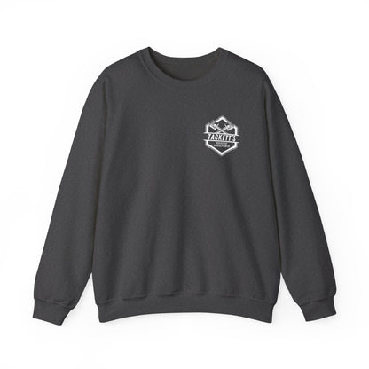 Sweatshirt Tackett's House of Horsepower — Mechanics Racing Crewneck, White Logo