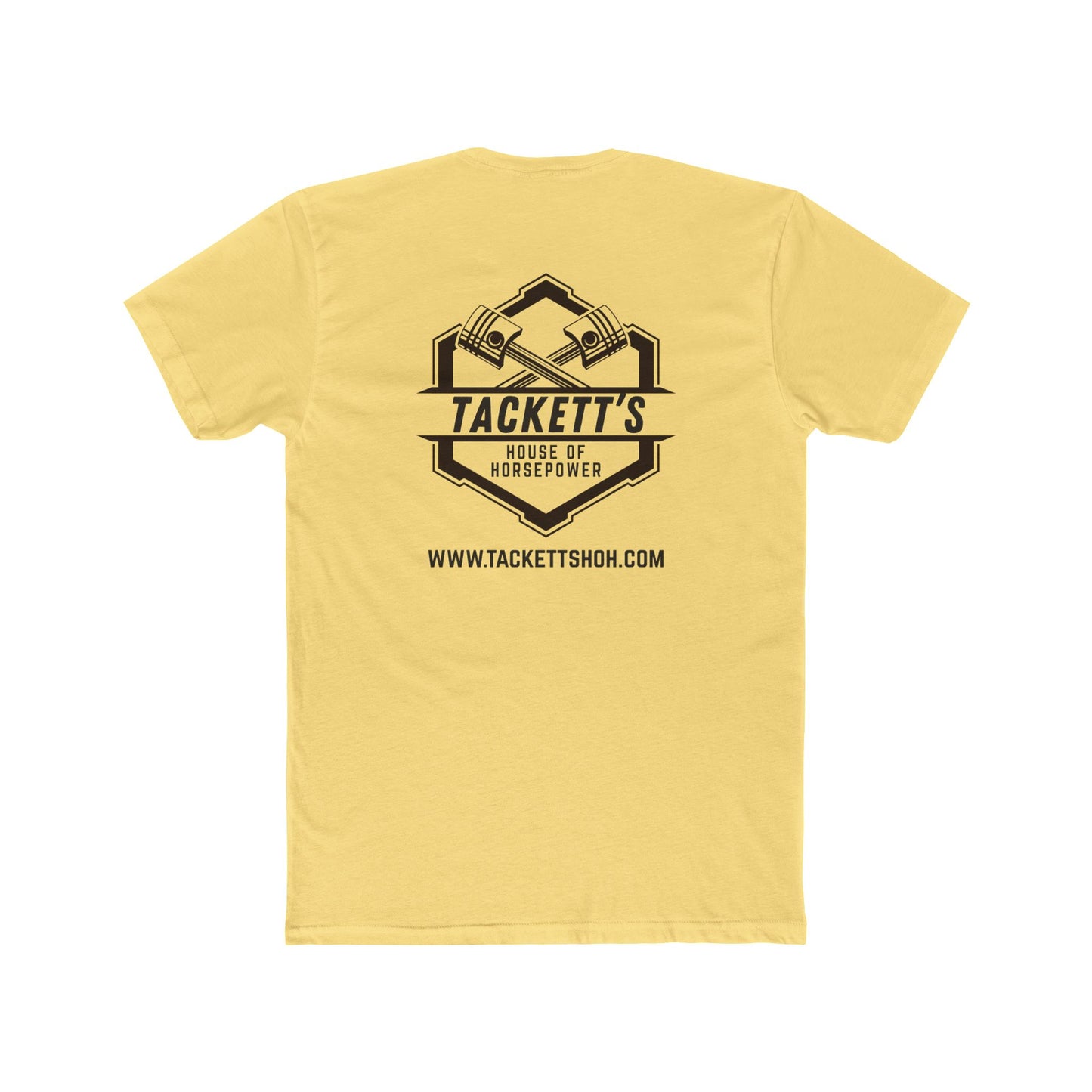 Engine Piston Dark Logo Tee - Solid Color Cotton Short Sleeve T-Shirt
