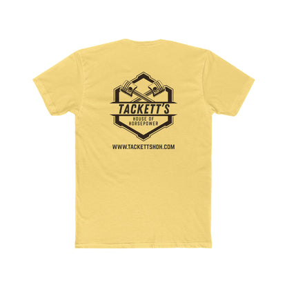 Engine Piston Dark Logo Tee - Solid Color Cotton Short Sleeve T-Shirt