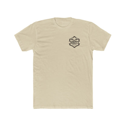 Engine Piston Dark Logo Tee - Solid Color Cotton Short Sleeve T-Shirt