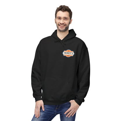 Tackett's House of Horsepower Hoodie — Vintage Automotive Logo Pullover