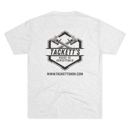 Tackett’s House of Horsepower Logo Tee — Engine Piston Mechanics Shirt