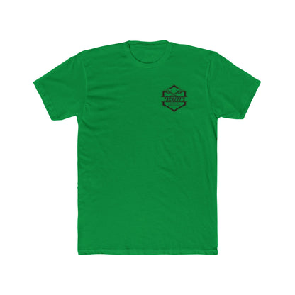 Engine Piston Dark Logo Tee - Solid Color Cotton Short Sleeve T-Shirt