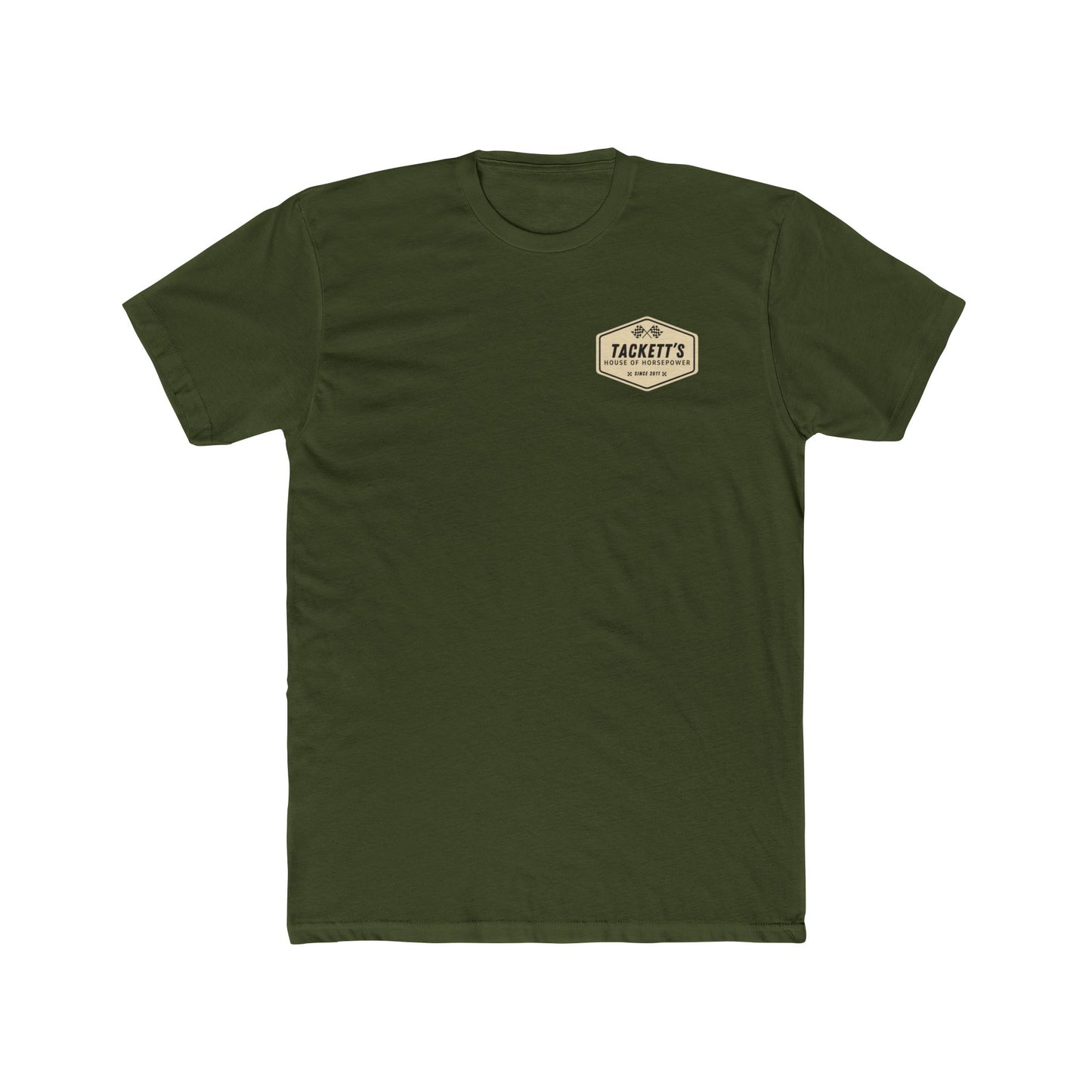 Tackett's House of Horsepower Tee — Vintage Racing Flags T‑Shirt