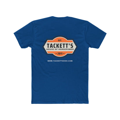 Tackett’s House of Horsepower Vintage Logo Tee — Vintage Automotive Crew Shirt