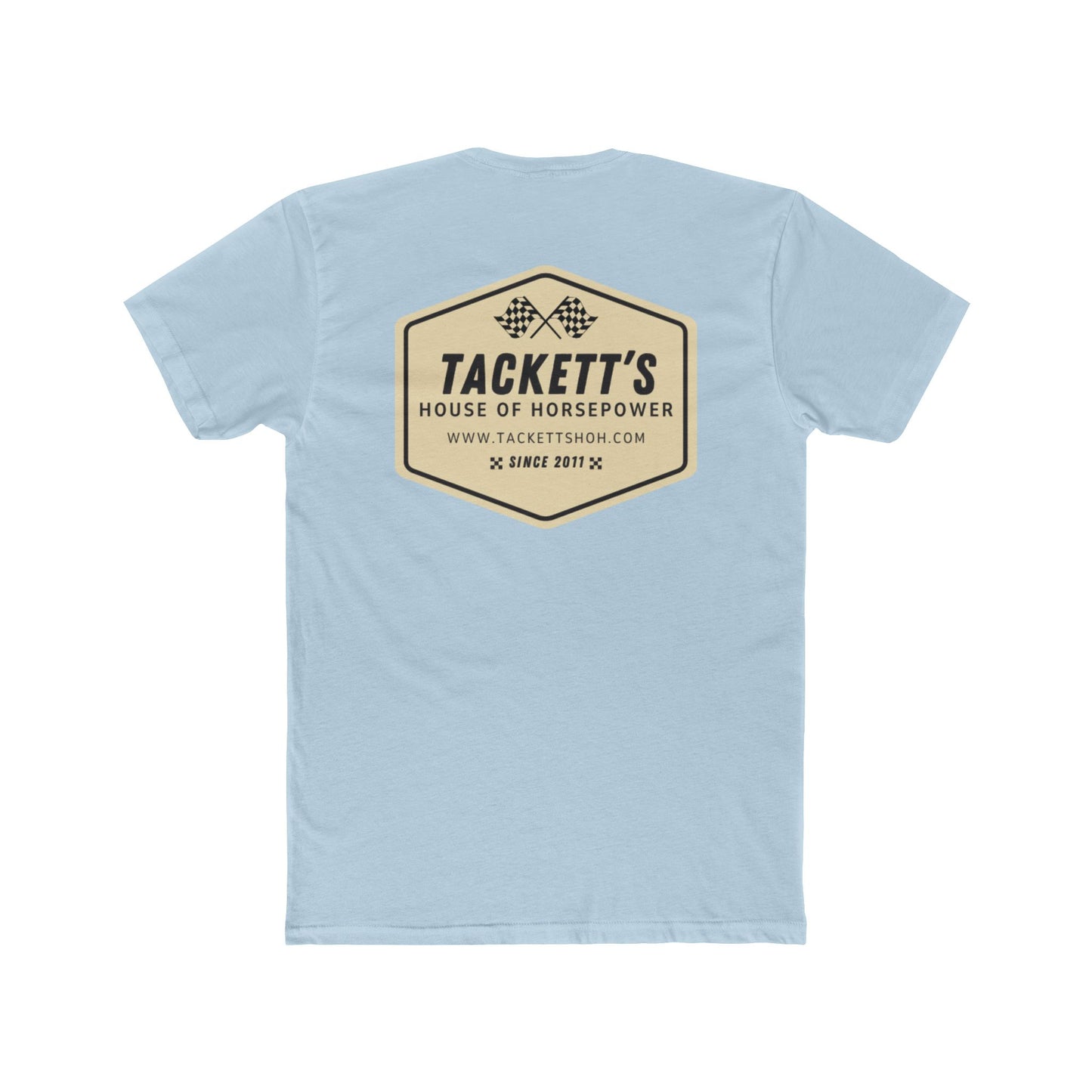Tackett's House of Horsepower Tee — Vintage Racing Flags T‑Shirt