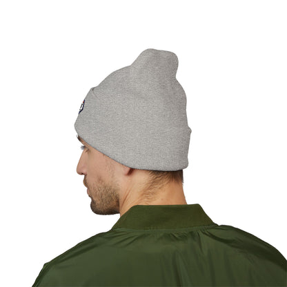Classic Cuffed Beanie, Vintage Logo — Warm Team Knit Hat