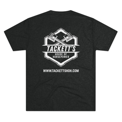 NEW Tackett's House of Horsepower Logo Tee - Piston Power T-shirt, White Logo