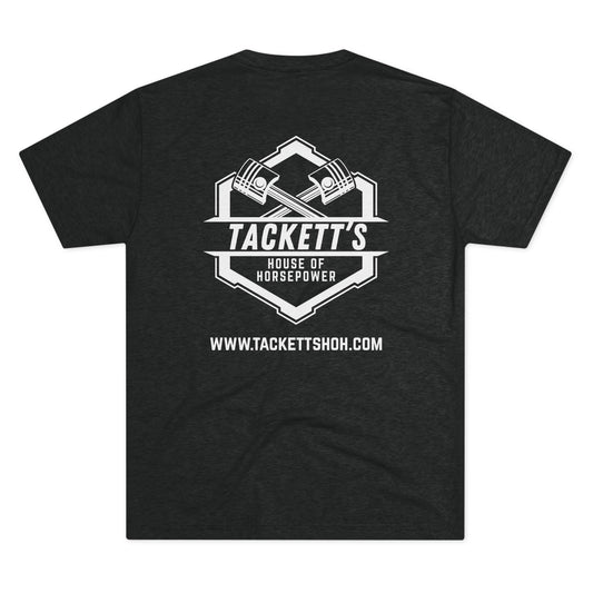 NEW Tackett's House of Horsepower Logo Tee - Piston Power T-shirt, White Logo