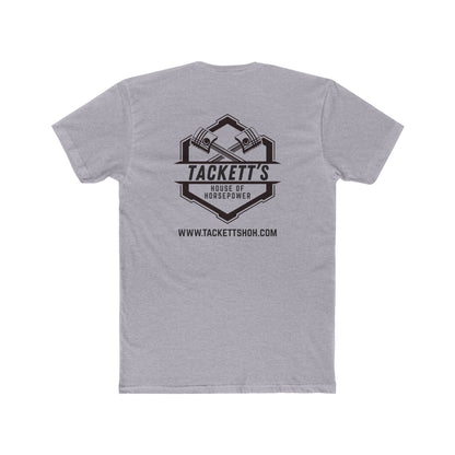 Engine Piston Dark Logo Tee - Solid Color Cotton Short Sleeve T-Shirt