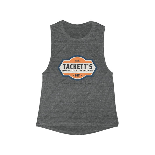 Vintage Logo - Flowy Muscle Tank for Women, Perfect for Workouts, Casual Outings, or Relaxing Days, Great Gift for Fitness Lovers, [...]