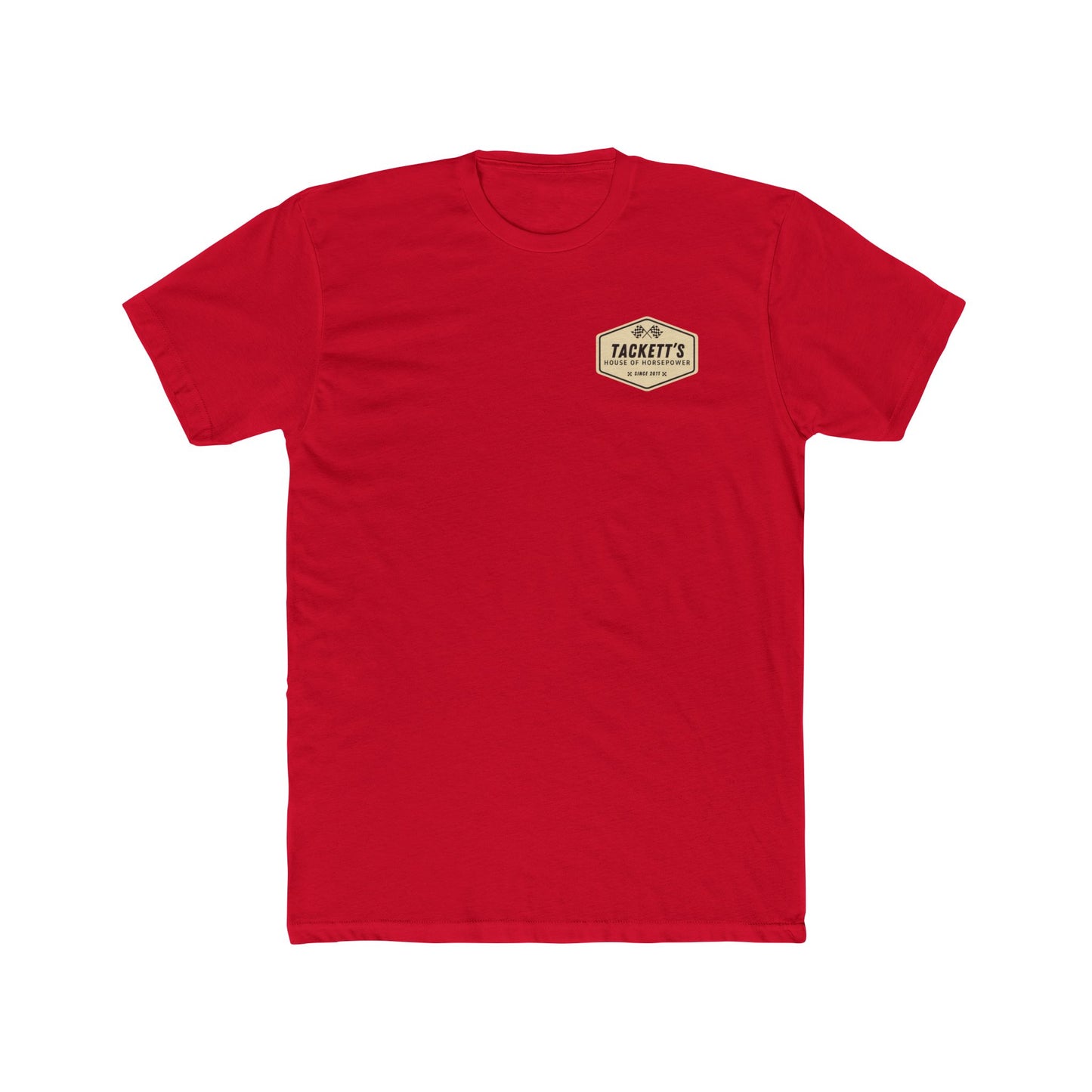 Tackett's House of Horsepower Tee — Vintage Racing Flags T‑Shirt