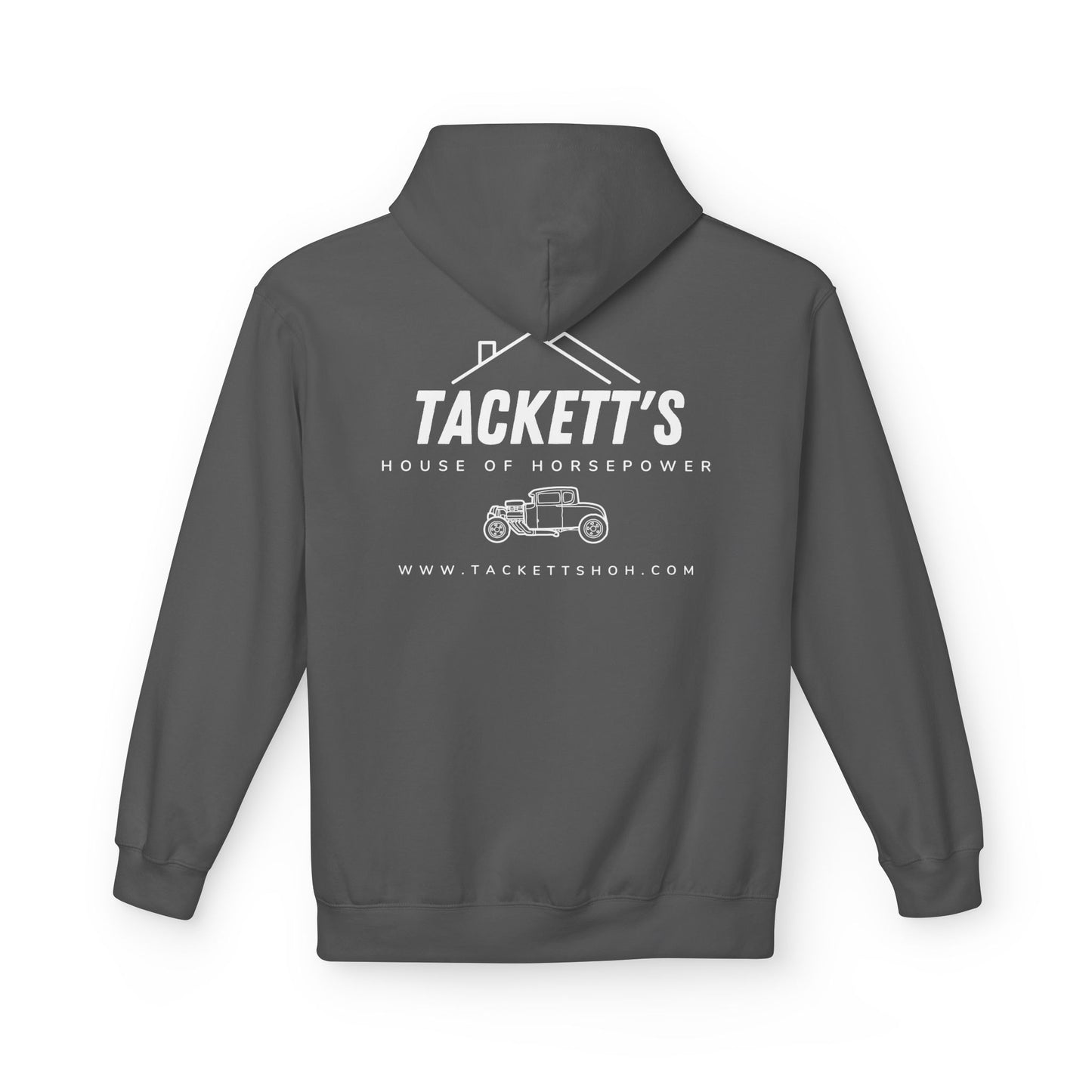 Tackett's House of Horsepower Hoodie - White Logo