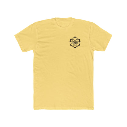 Engine Piston Dark Logo Tee - Solid Color Cotton Short Sleeve T-Shirt